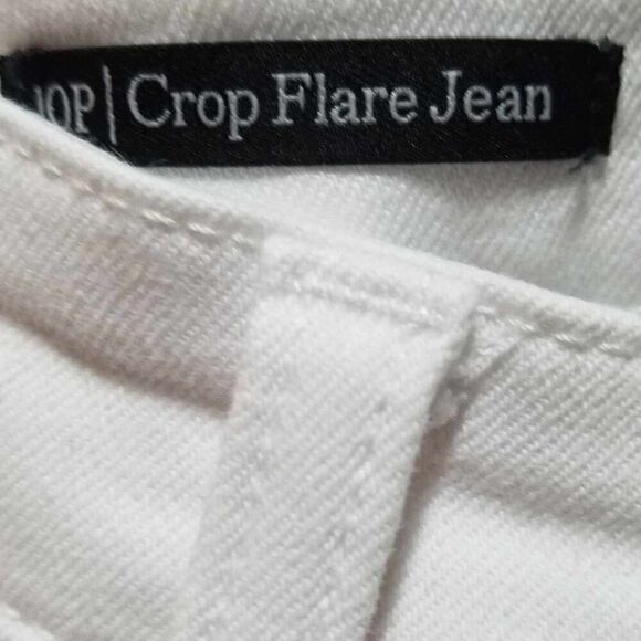 Talbots White Crop Flare Jeans size 10 Petite - Picture 2 of 13
